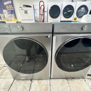 Samsung Washer Dryer Set In Silver & Navy Blue Color