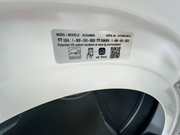 LG Washer Dryer Set In White & Gray Color - Image 3
