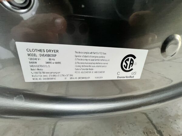 Energy Efficient Samsung Washer Dryer Combo - Image 3