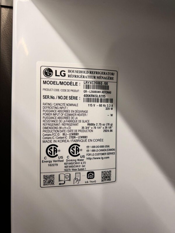 Stainless Steel LG French Door Refrigerator - Ice Dispenser - Image 3