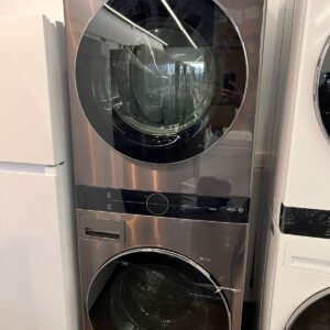 LG Stackable Washer and Dryer Set in Graphite Steel