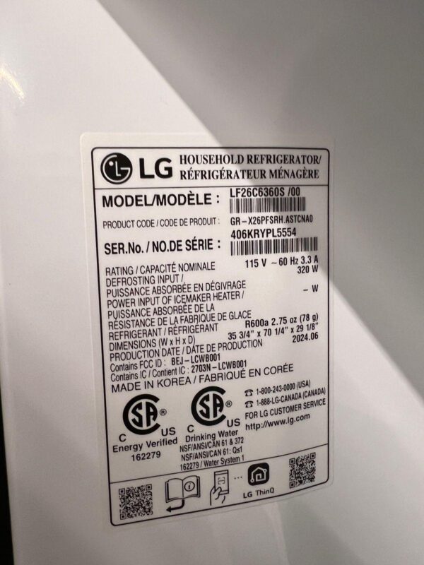 LG French Door Fridge – Smart Screen, Sleek Steel Look - Image 3