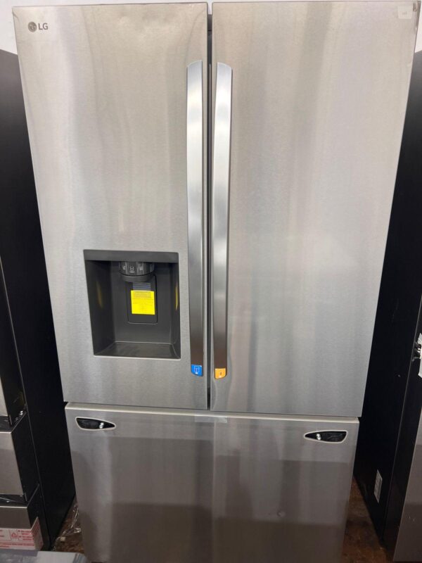LG Scratch Dent French Door Refrigerator – Stainless Steel, Dual Freezer, Water & Ice Dispenser