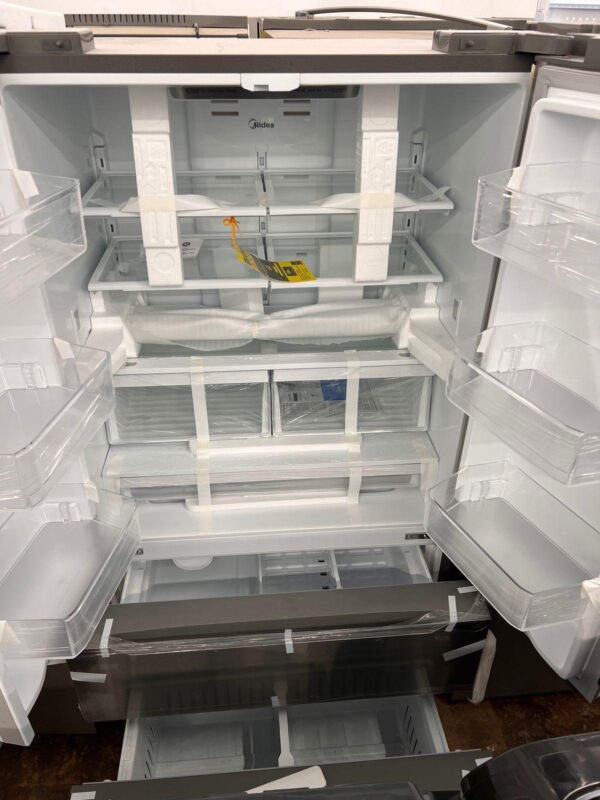 Midea Used French Door Refrigerator In Stainless Steel - Image 2