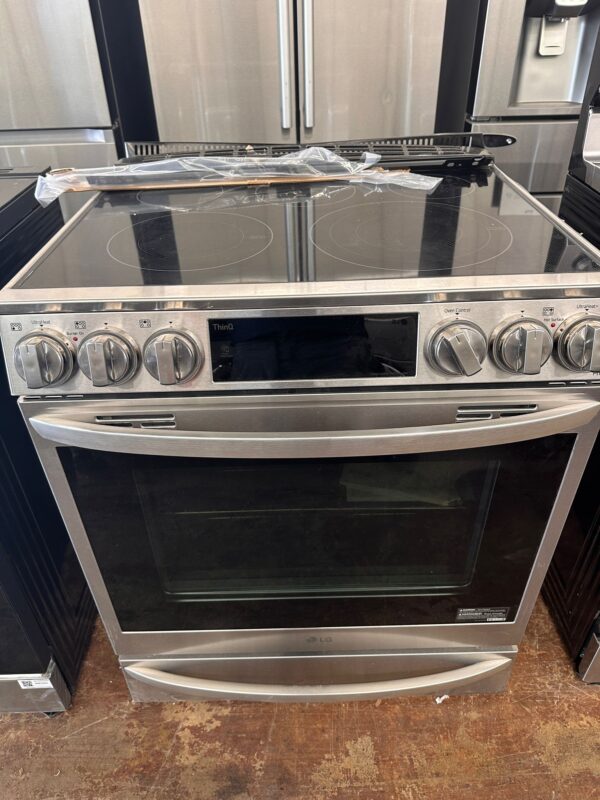 Modern LG ThinQ Electric Range with Touch Controls